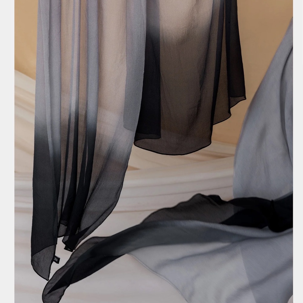 SOLD- Vela Scarves Ombré Silk Chiffon